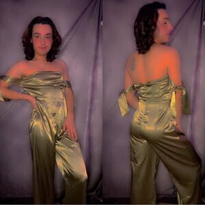 Elegant Green Strapless Dress